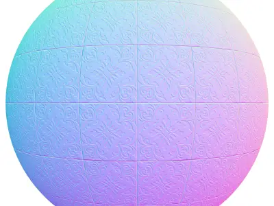 tile patterned 83-seamless-4k-pbr 3D model