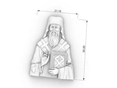 orthodox priest cnc model  3D print model