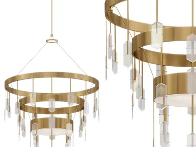Kelly Wearstler Halcyon Large Chandelier by Lalume 3D model
