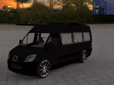 Mercedes-Benz Sprinter 3D model by PIXELCRAZE