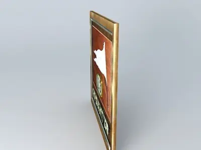 TITANIC LifeBoat Flag Name Plate  No 13 1912 Free 3D model