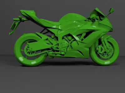 KAWASAKI NINJA ZX-6R 636 2013-2018 PRINTABLE STL FILES 3D print model