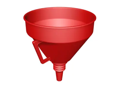 Car funnel for gasoline 3D model