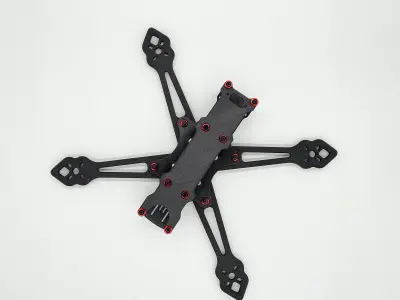 FPV Drone 5 Inch Freestyle Frame 3D print model