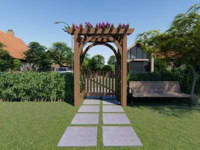 PERGOLA 3D model buy