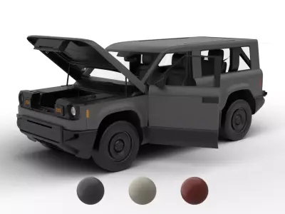 Slate Truck SUV 2027 HQ 3d model 3D model