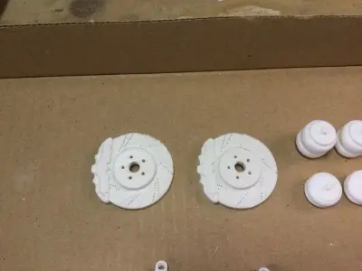 Rims tires and brakes pack 3D print model