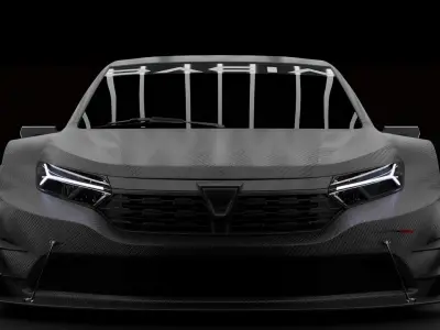 Dacia Logan 2021 STCC edition rigged 3D model