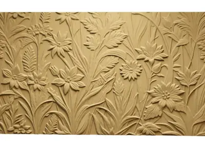 modern panel wall decor set relief stl mural CNC 286 3D model