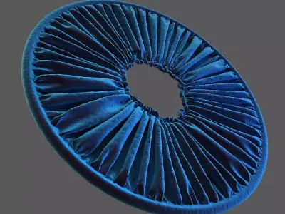 Big Blue Lampshade Free 3D model