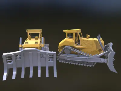 bulldozer 3D model