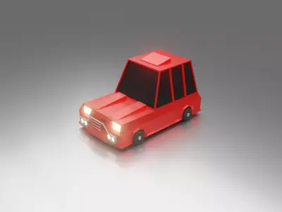 Car Low Poly Toon Low-poly 3D model