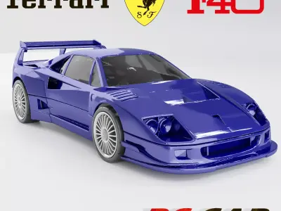 RC Car Body Ferrari F40 3D print model