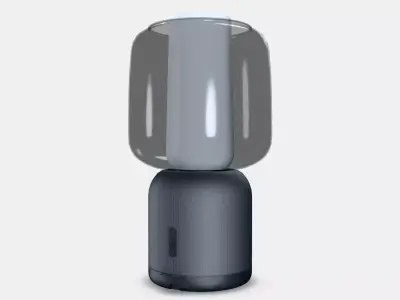 SYMFONISK Speaker lamp w Wi-Fi glass shade Low-poly 3D model