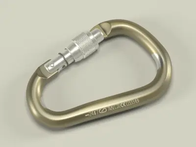 Climbing carabiner 3D model