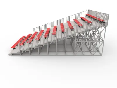 Bleachers 24 3D model