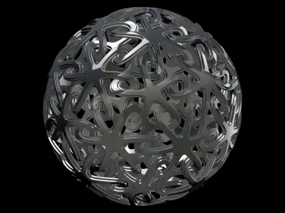 geosphere silver ball 3D print model