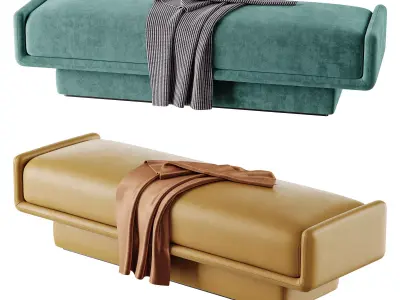 Lilas Bench 01 3D model