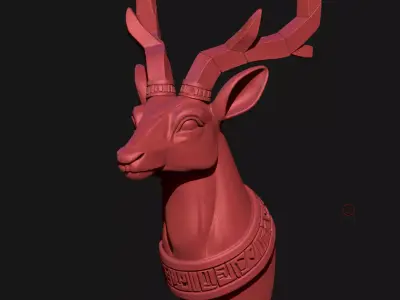 deer sculpture 3D print model