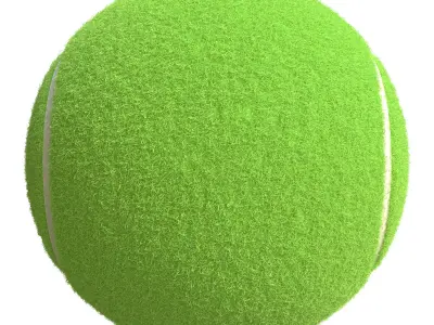 3D Realistic Tennis Ball With Logo 3D model