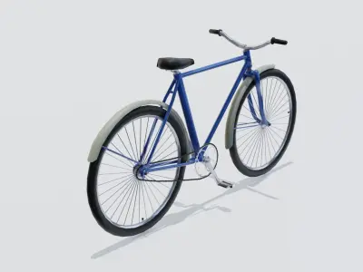 Bicycle Low-poly 3D model Low-poly