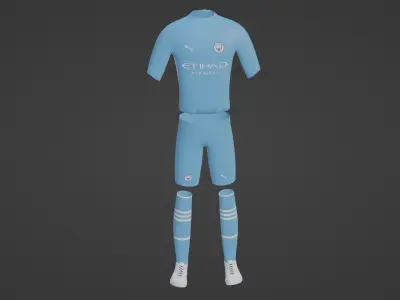 Manchester City Sportwear Low-poly 3D model