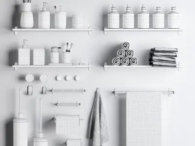 Bathroom accessories Vol 01 3D model