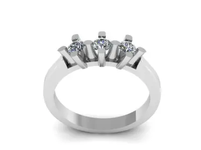 new wedding ring for daimonds 3D print model