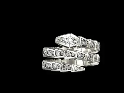 Serpent Ring 51111 3D print model