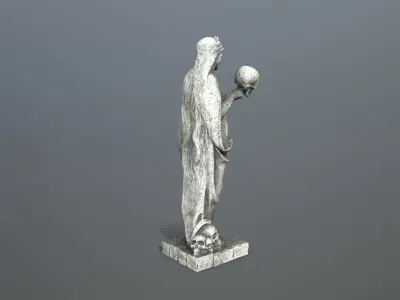 Afrodit Statue Low-poly 3D model