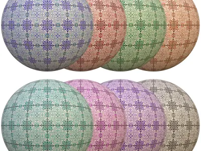 tile patterned 131-seamless-4k-pbr  3D model