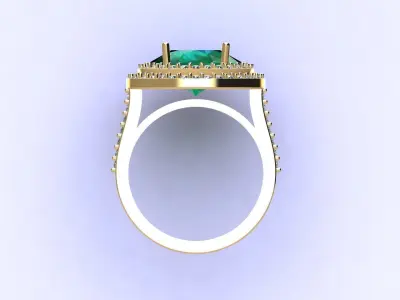 Oval Ring 3D print model