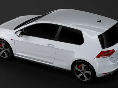 Volkswagen Golf 7 GTI 3D 2016 3D model