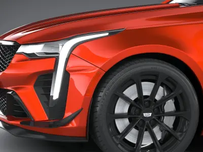 Cadillac CT4-V Blackwing CG 2022 3D model