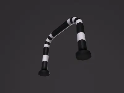 Barrier 3D Model Low-poly 3D model