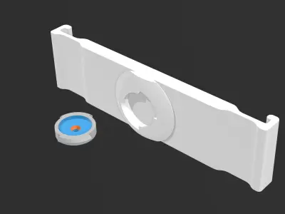 Auto show licence plate holder 3D print model