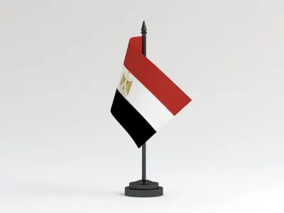 Table Flag Egypt 3D model