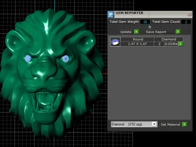 LION ANIMAL PENDANT 3D PRINTABLE MODEL  3D print model
