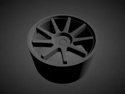 VERDE FF02 scalable and printable rims 3D print model