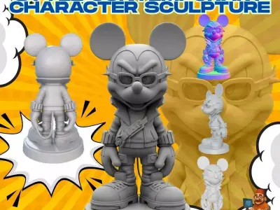 3D Printable Urban Mickey Mouse 3D model