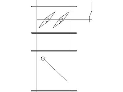 Adjustable Flanged Mechanical Equipment 3D model
