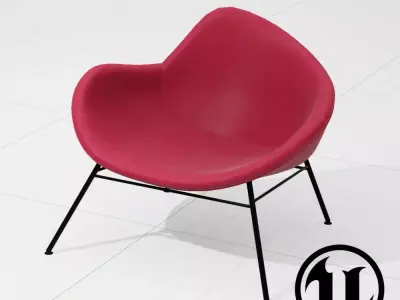 PlusHalle K2 Chair UE4 Low-poly 3D model