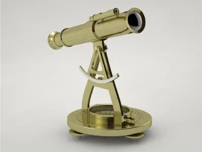 Pro - Objet Decoratif Theodolite ancien 3D model