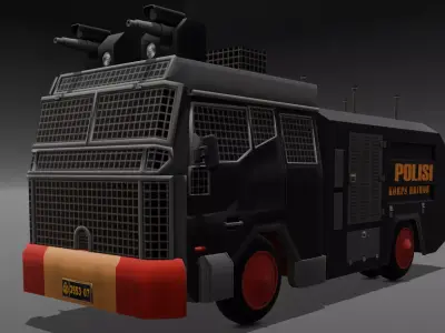 Van 3D Model Low-poly 3D model
