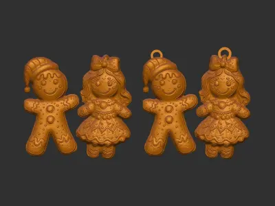 christmas cookie decor  3D print model purchase