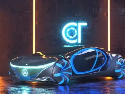 Mercedes Benz Vision Avtr Concept 2020 3D model