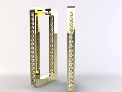 Victoria-diamond-earring 3D print model