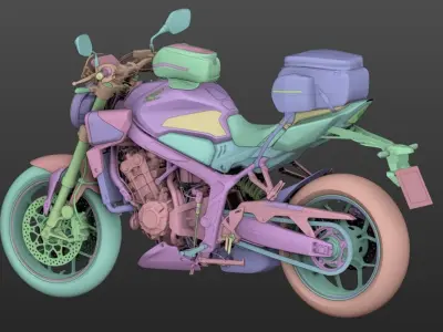 2024 Honda CB650R 3D model