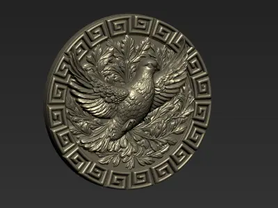 Pigeon Pendant A61 3D print model