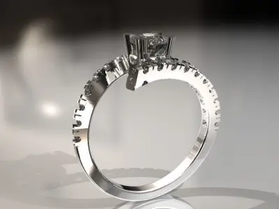 Rings Contrarie Free 3D print model